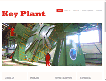 Tablet Screenshot of key-plant.co.uk